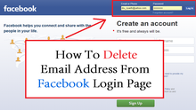 How to Delete an Email Address from the Facebook Login Page? Facebook Login Page
