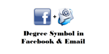 How to Do a Degree Symbol in Facebook and Emails Degree Symbol in Facebook and Emails