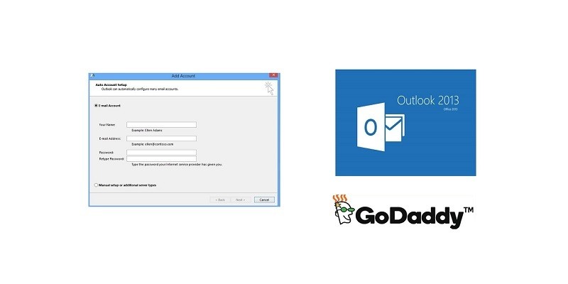 GoDaddy Email Account to Microsoft Outlook