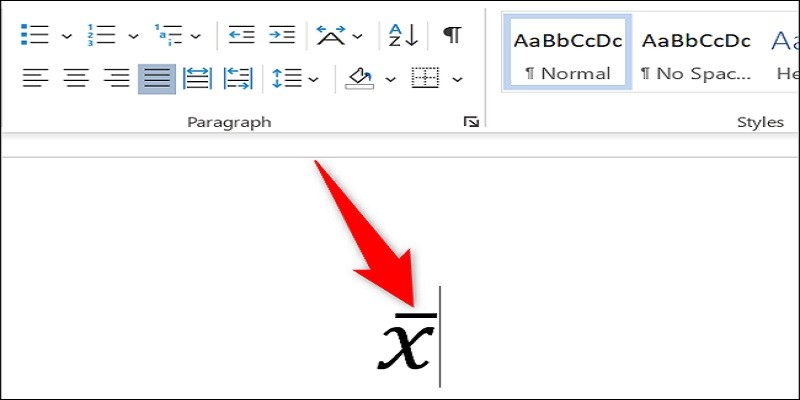 How To Make An X Bar Symbol In Word