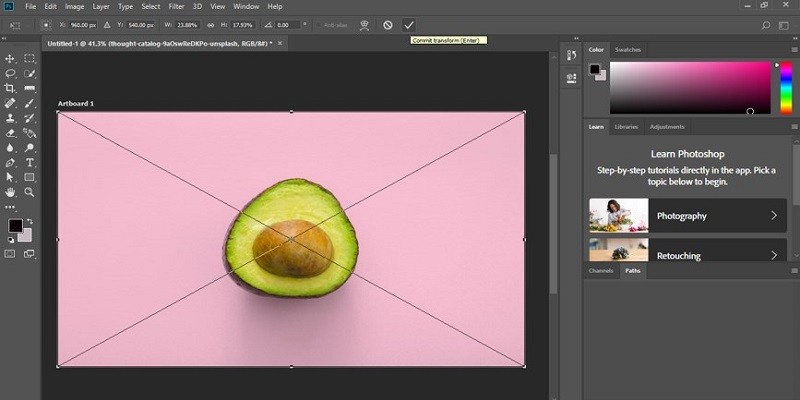 How To Resize An Object Within A Photoshop Layer
