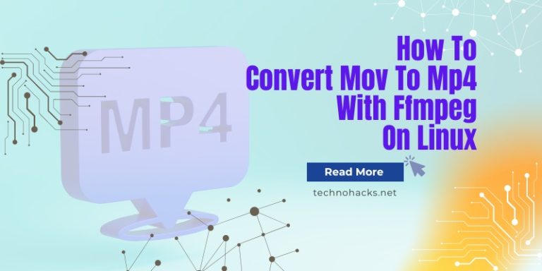 How To Convert MOV To Mp4 With FFmpeg On Linux?