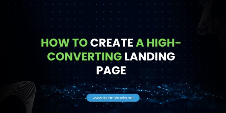 how to create a high-converting landing page