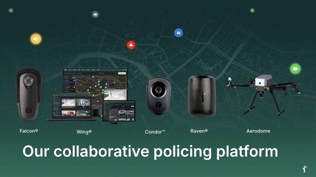 A professional drone and tablet displaying digital surveillance thermal data for monitoring.