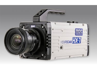 A NAC Memrecam HX high-speed camera system set up for industrial research.