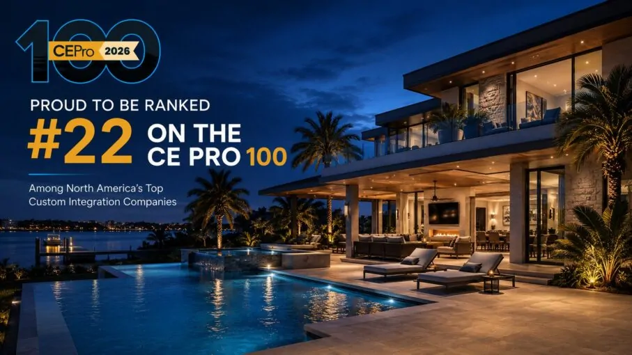A sophisticated Miami luxury home featuring seamless technology integration for modern living.